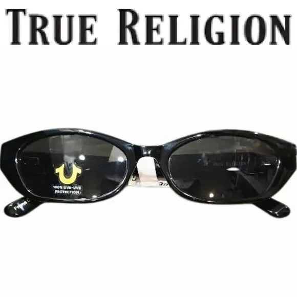 True Religion Narrow Lense Sunglasses- Black